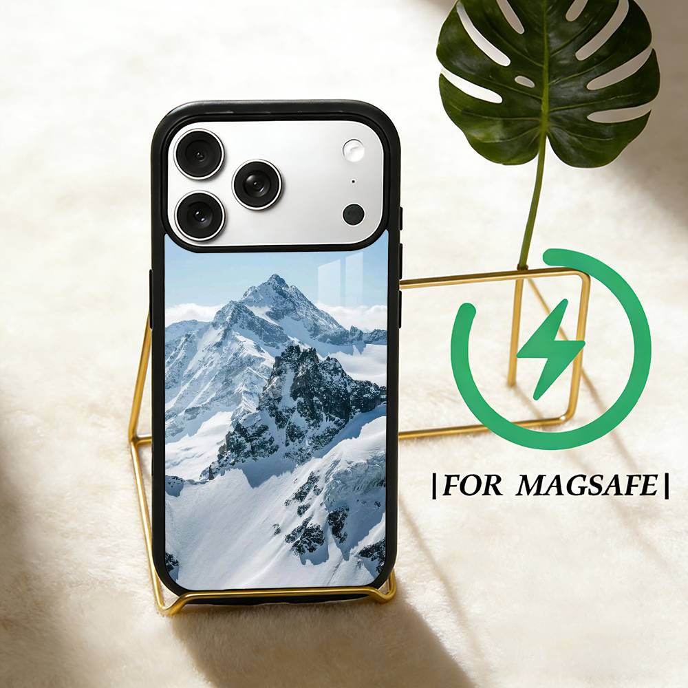 Winter Snow mountain  Phone Case For iPhone 17,16,15,14,13,12,Plus,Pro,Max for Magsafe Magnetic Wireless Charging