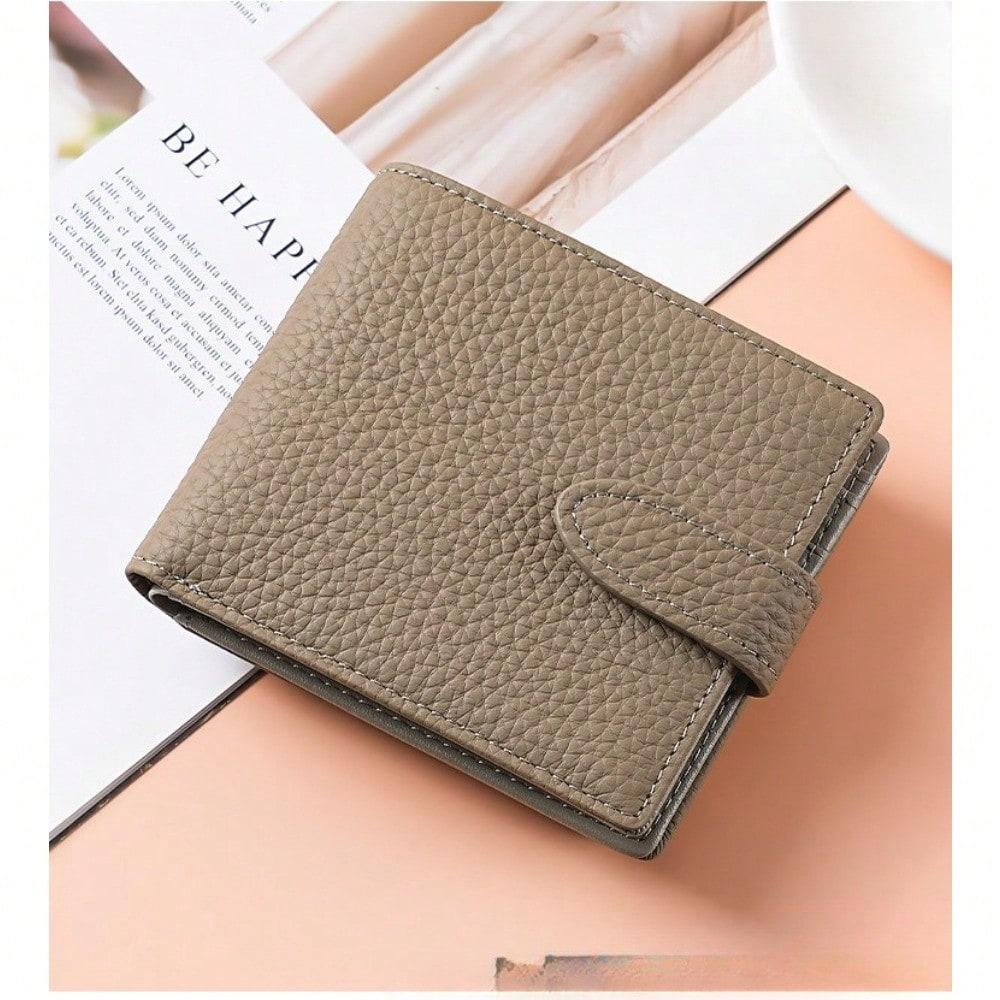 Hardware Clip, Coin Mouth, Gold Wallet, Women's Short Wallet