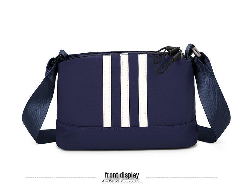 2024 Trendy Twill Stripe Women's Crossbody Multi-Layer Bag - European & American Fashion