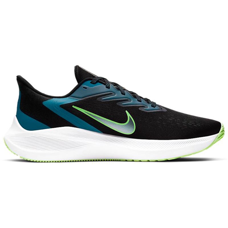 Nike Zoom Winflo 7 Black Valerian Blue Sneakers Casual CJ0291-004