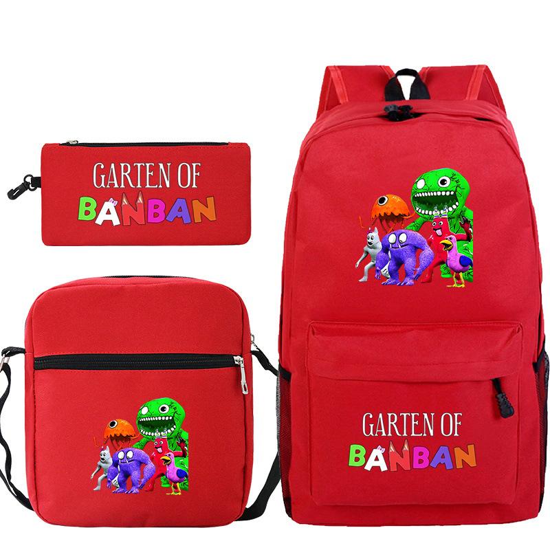 Spotted Garden Primary School Bag Shoulder Bag Pencil Bag Three-piece Set