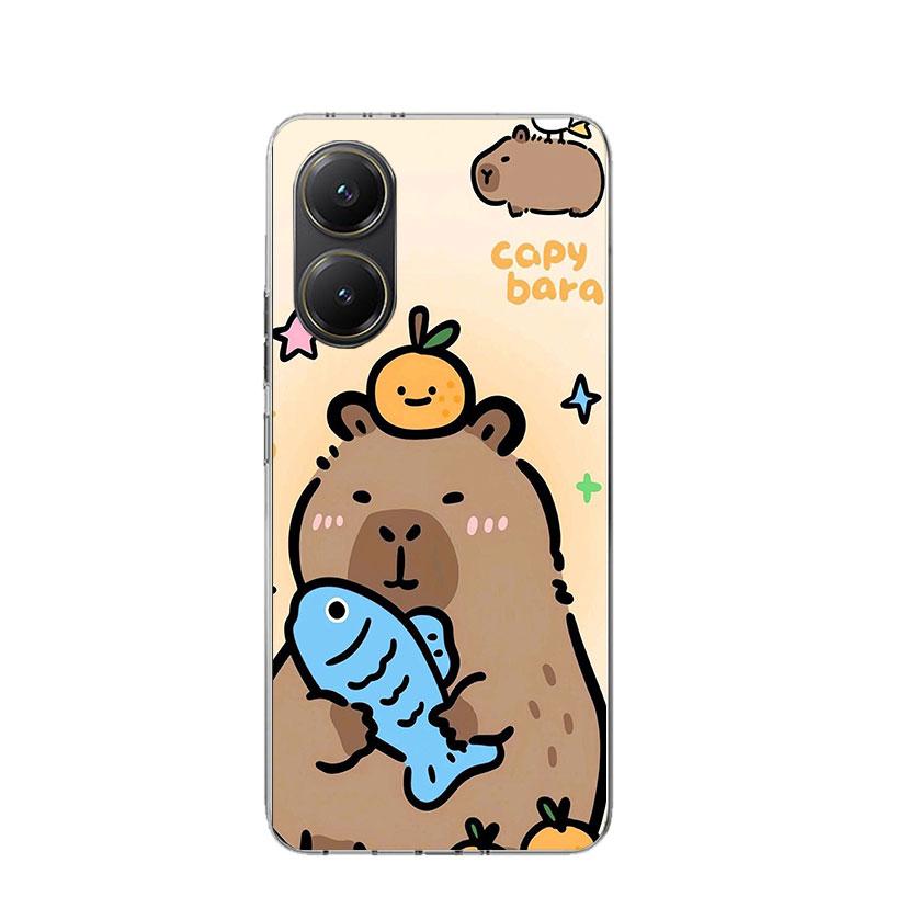 Funny Capybara Cartoon Animal Phone Case For Xiaomi Poco X3 X5 X6 X7 X4 Nfc F7 Ultra F6 F5 Pro F4 Gt F3 M6 M5S M4 M3 Art Cover C