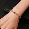 Love Fashion Hand Ornament Openwork Air Quality Flower Diamond Lady Bracelet Alloy Heart Bracelet Women