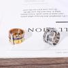 Kalen European & American Stylish Stainless Steel Multi-Ring with Roman Numerals & Shell Design