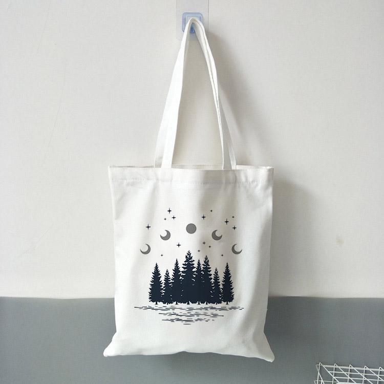 thumbnail image 2 of Christmas Golden Retriever Dog Canvas Tote Bag For Shopping 13x15, Xmas 2 of 12