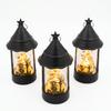 Halloween Castle Grim Reaper Scarecrow Decor, Electric Candle Ambience Light, Party Prop Handheld Outdoor Decoration
