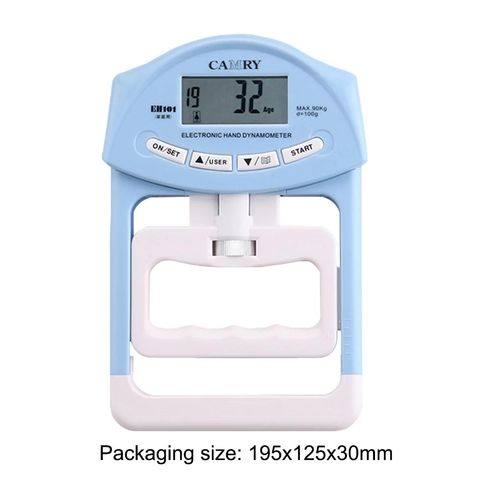 Digital Grip Strength Meter Auto Capturing Electronic Grip Power Excerciser LED Display Accurate for Muscle Building