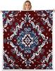 Navajo Pattern Blanket Tribal Design Fleece Throw Southwestern Decor Geometric Print Cozy Home Textile