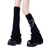 Calze Lunghe Estetiche a Coscia con Catena con Fibbia Harajuku Punk Scaldamuscoli Sopra il Ginocchio Calze Svasate per Donne