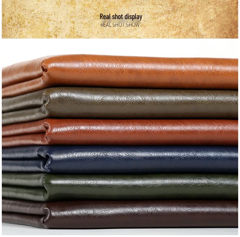 Crazy Horse Faux Leather Fabric: Waterproof PU Imitation for Sofa, Car, and Furniture Upholstery