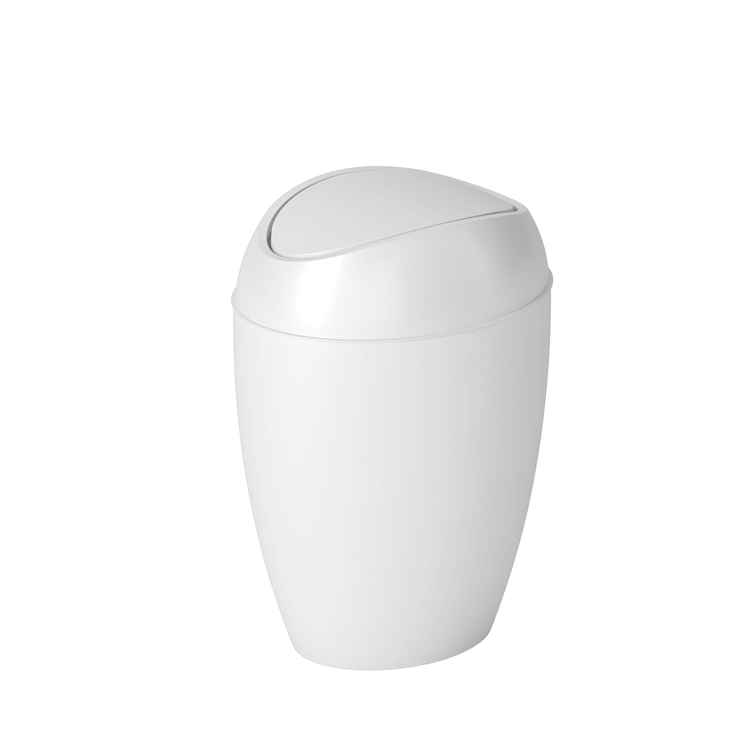 

Umbra Twill Rakan 9L White Trash Can with Lid [Official] белый