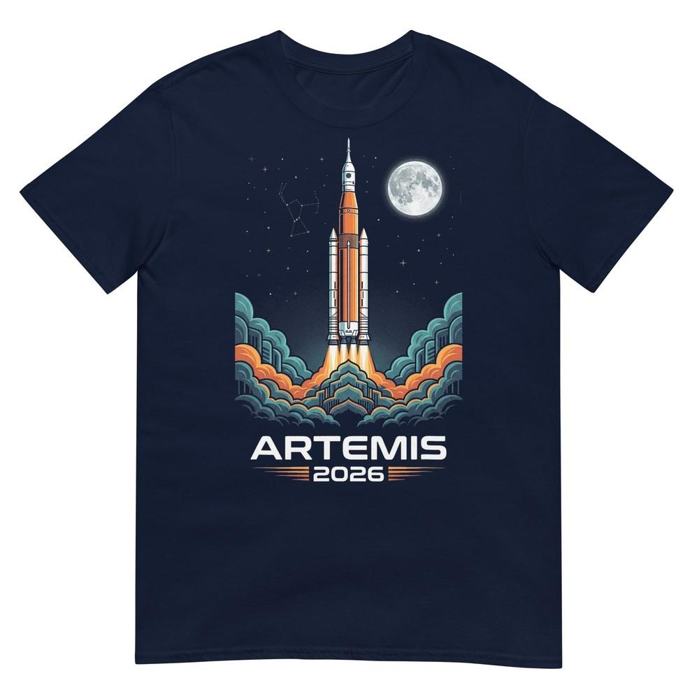 Artemis Ii 2026 Rocket Launch Mission To The Moon Artemis 2 TShirt S