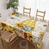 Sunflower Garden Rectangle Table Cloth for Table Decor Kitchen Dining Waterproof Reusable Tablecloth for Table Picnic Outdoor