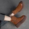 Fashion High Quality 6cm Cow Suede Genuine Leather Autumn Platform Wedge Warm Snow Ankle Boots Winter Women Plush Comfy Booties Shoes