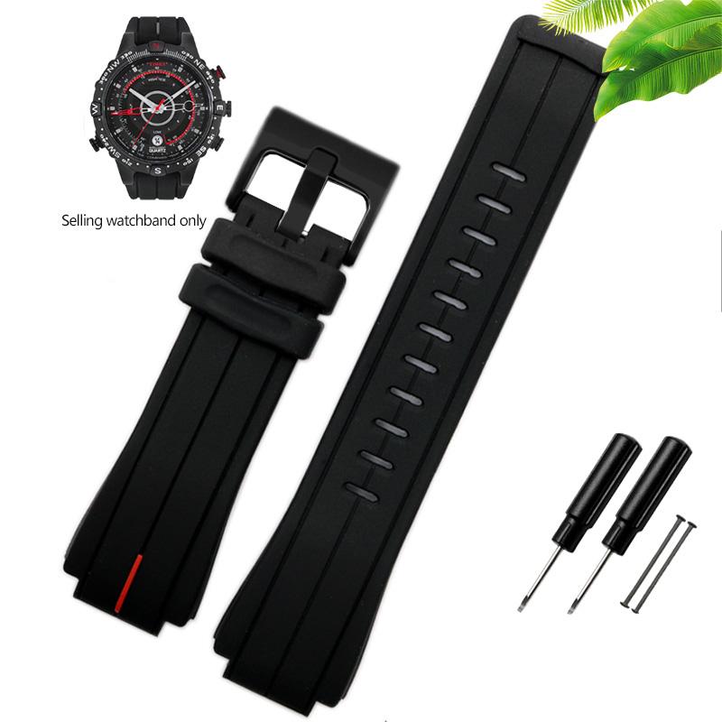 Rubber Watchband for Timex WATCH Tide T2N720 T2N721 TW2T76300 High Quantity Waterproof Silicone Leather Sport Strap 24*16mm