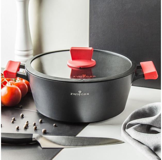 

ZWIEGER Obsidian black 5,5 л - алюминиевый горшок с крышкой