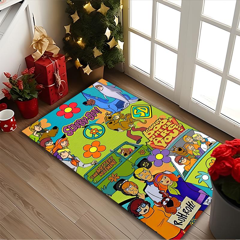 [1pc SCOOBY-DOO Office Carpet] Easy Maintenance Chair Rug for Conference Room Use, Durable Area Sofa Floor Mat