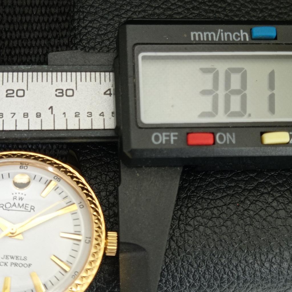 HAND-WINDING SWISS MENS REFURBISHED VINTAGE WHITE COLOR DIAL WATCH a707354-1