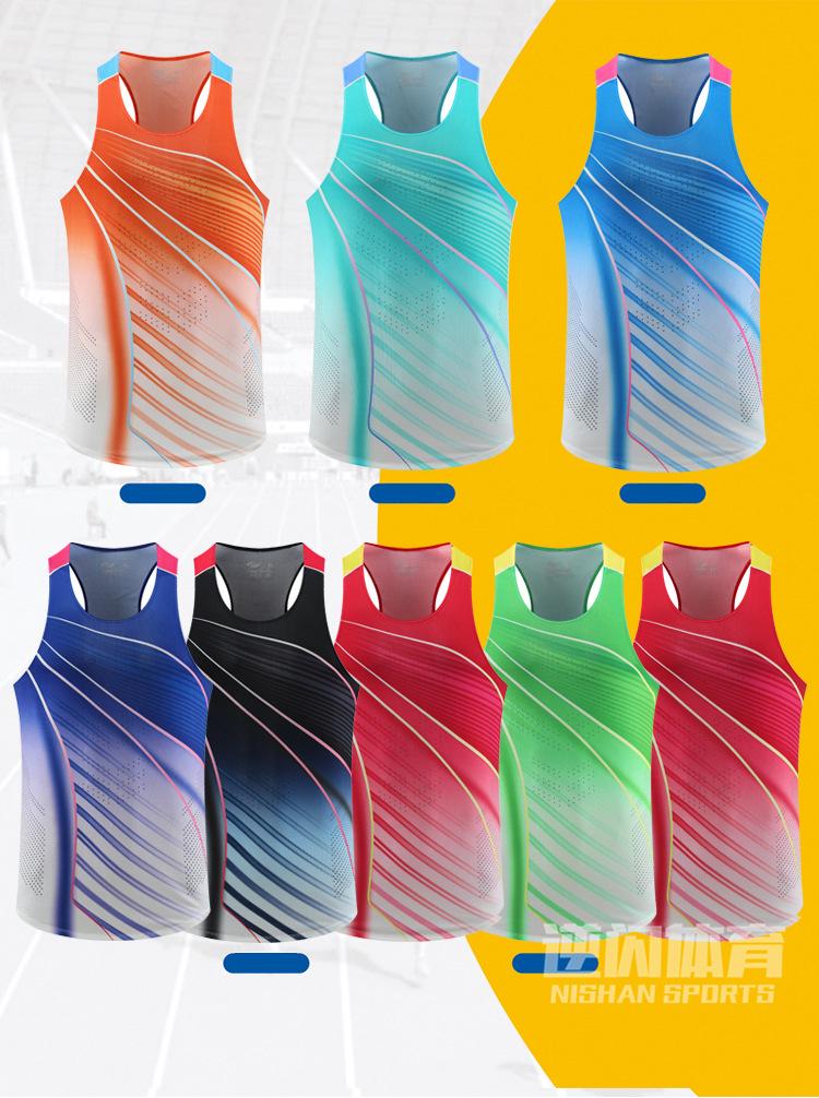 Unisex Quick-Dry Track & Field Running Vest Set for Marathon, PE Tests, Competitions & Training