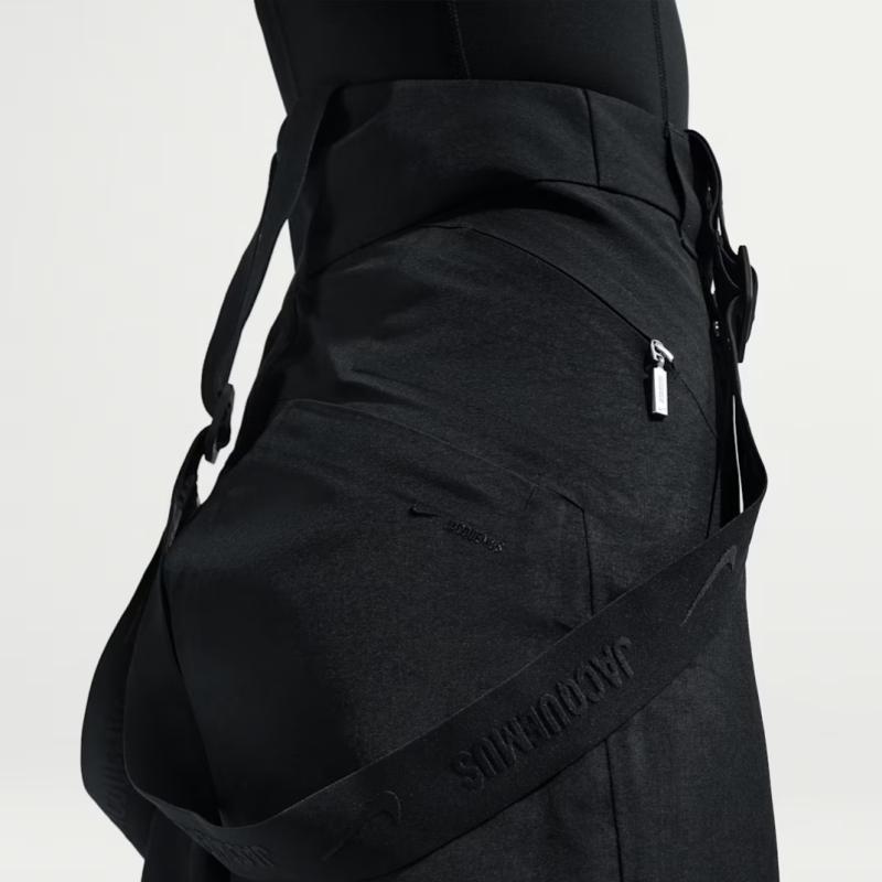 Nike x Jacquemus FW25 GORE-TEX Solid Color Waterproof Zipper Detachable Shoulder Strap Overalls Unisex Overalls HQ6150-010