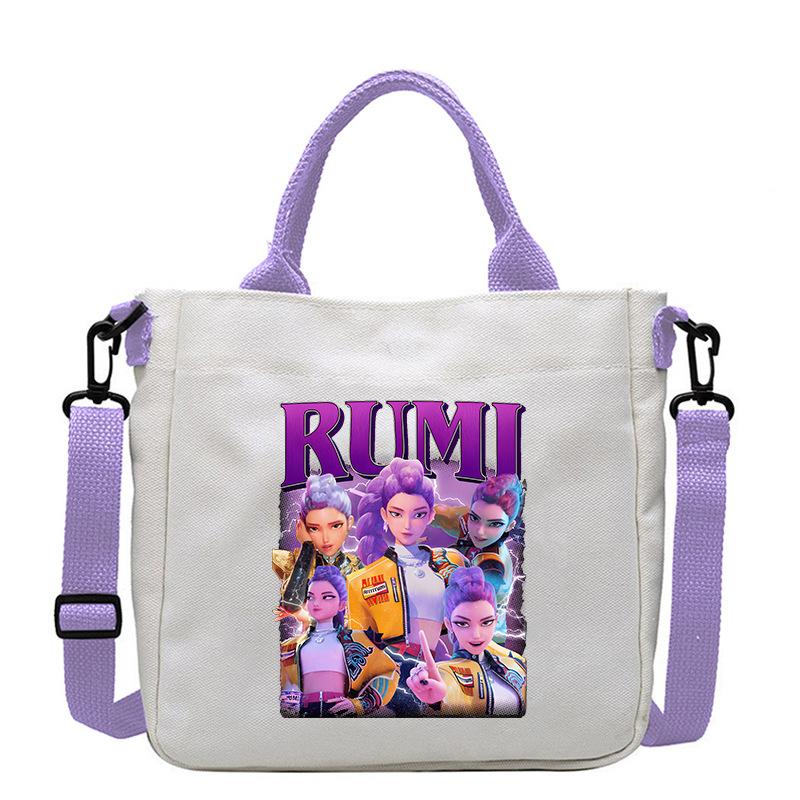 KPop Demon Hunters Anime Women's Crossbody Pouch Aesthetics KPop Demon Hunters Shoulder Bags Korean Fashion Messenger Pouch