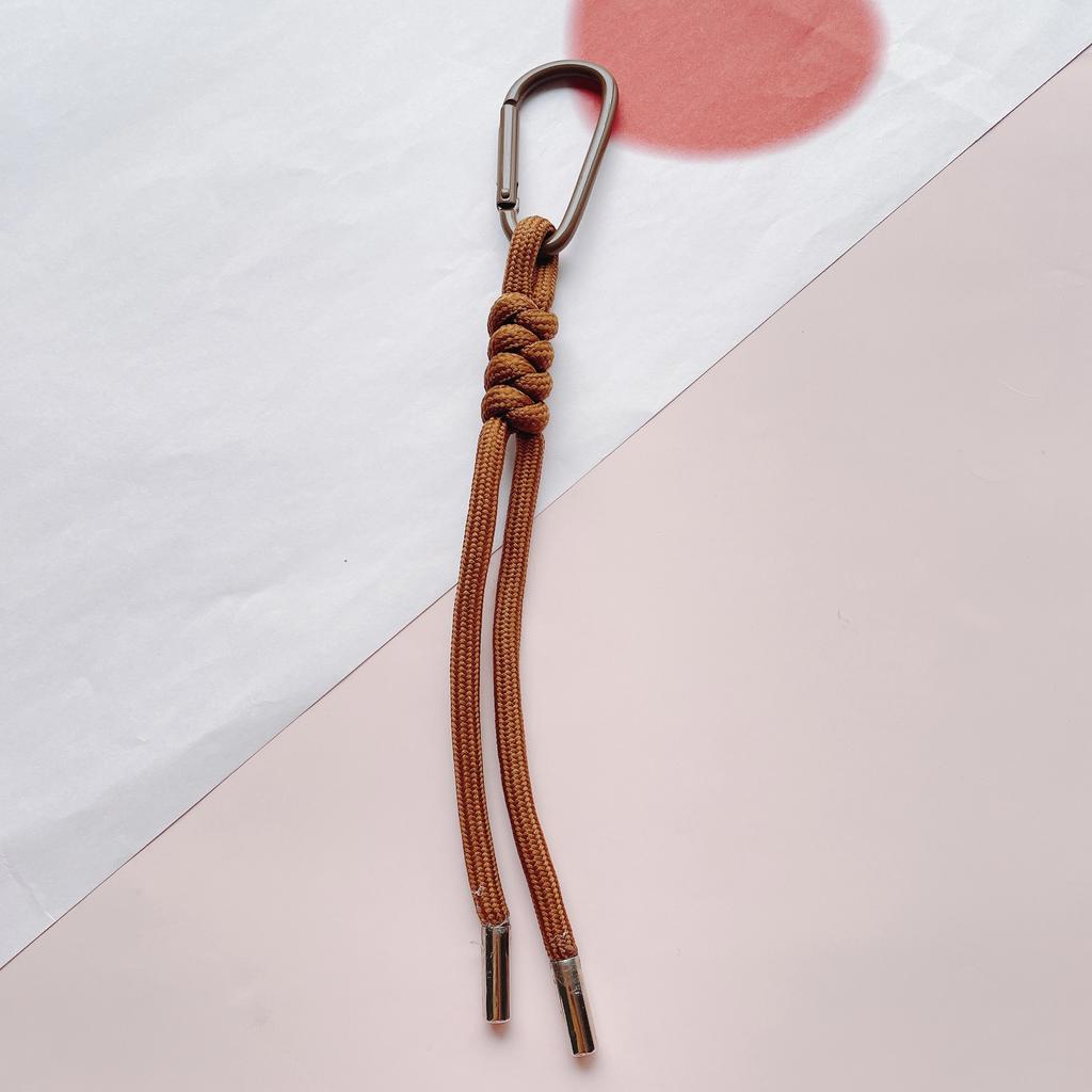 Color Combination Knot Mobile Lanyard Creative Short Braided Lanyard Mobile Phone Case Key Ring Can Be Detachable Anti-loss Rope
