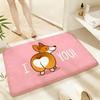 Soft Absorbent Non-Slip Rug Corgi Butt Floor Mat Home Decor Doormat Bedroom Floor Mat Shower Carpet