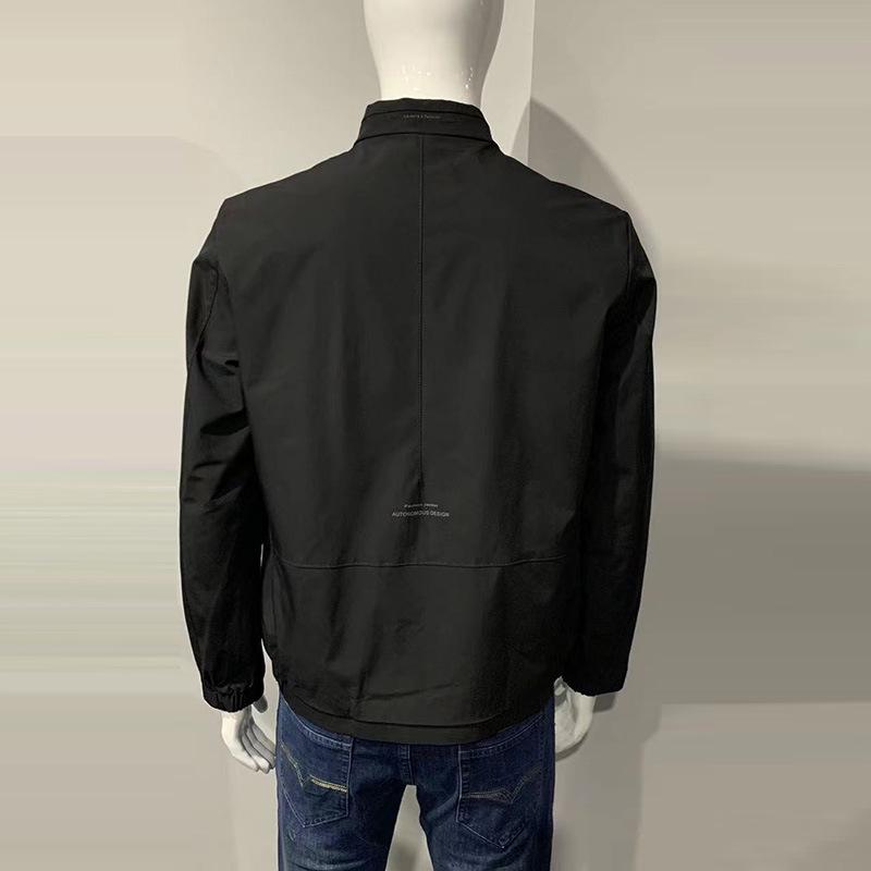 Veste de sport élégante à col montant et blocs de couleurs pour homme