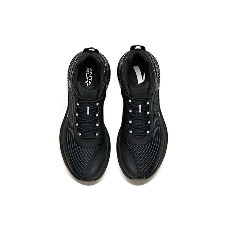 Anta C37+ Shock Absorbing Non-Slip Durable Low-Top Running Shoes Men Sneaker Black 912225537-4