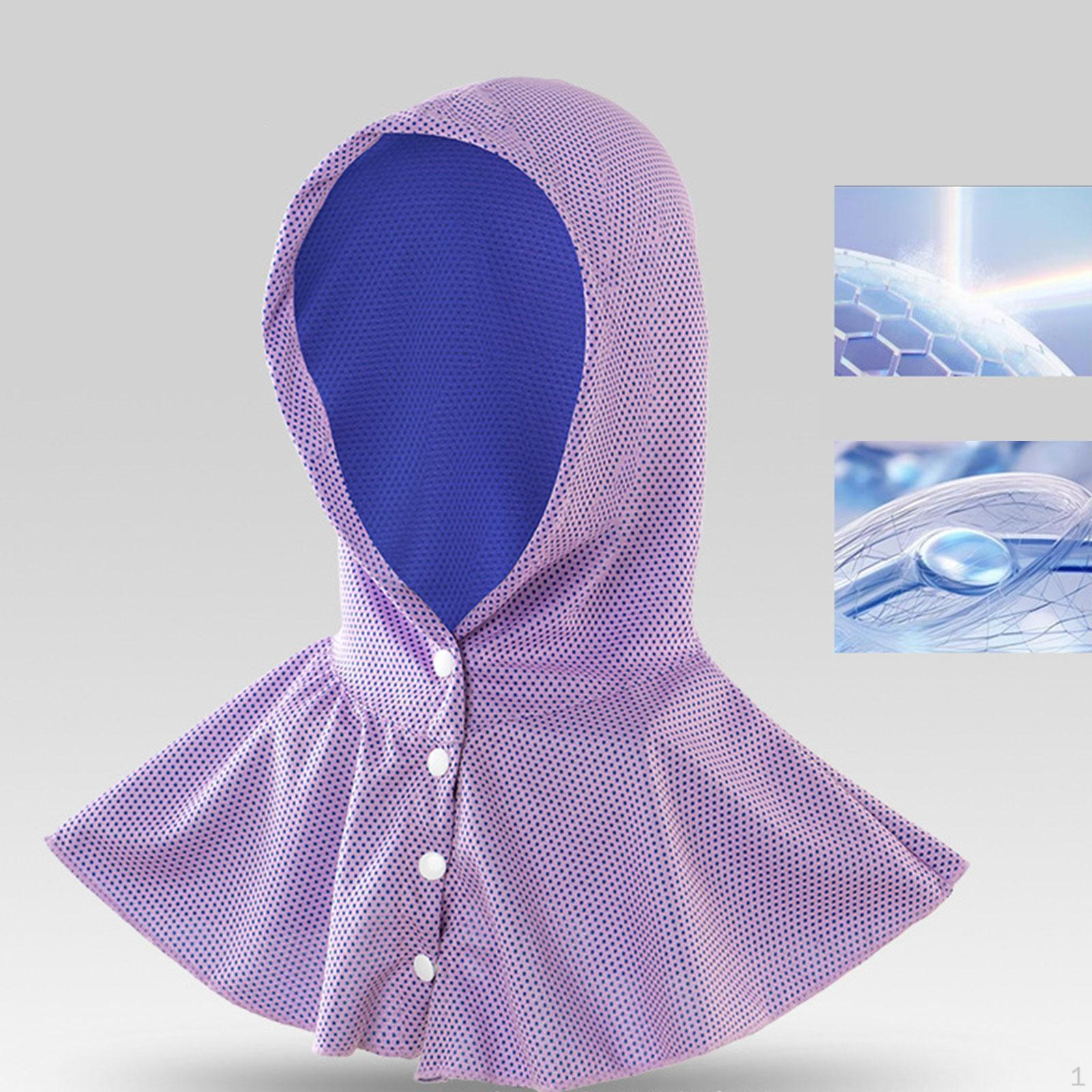 

Охлаждающее полотенце с капюшоном, быстросохнущее, для шеи и лица, для погоды на открытом воздухе фиолетовый