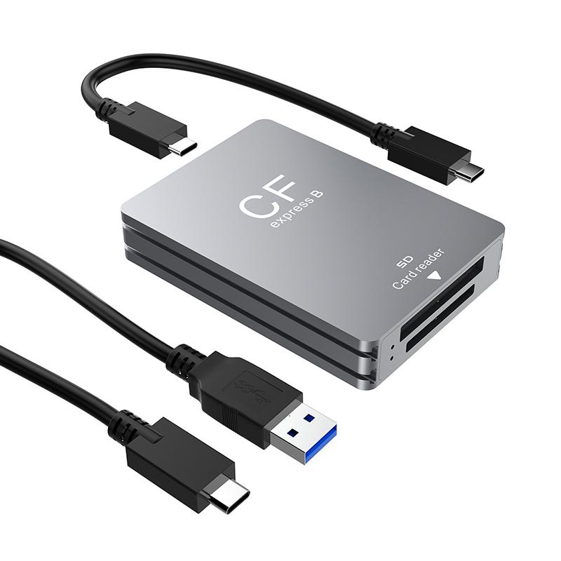 

USB C Card Reader Type C to CF Express B SD Smart Card Reader for PC Laptop Card Writer Data Transfer Adapter for Compact Flash