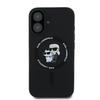 Karl Lagerfeld Klhmp16Mscmkcrhk Iphone16 Plus 6.7 Czarny/Black Hardcase Silicone Karl&Choupette Ring Magsafe
