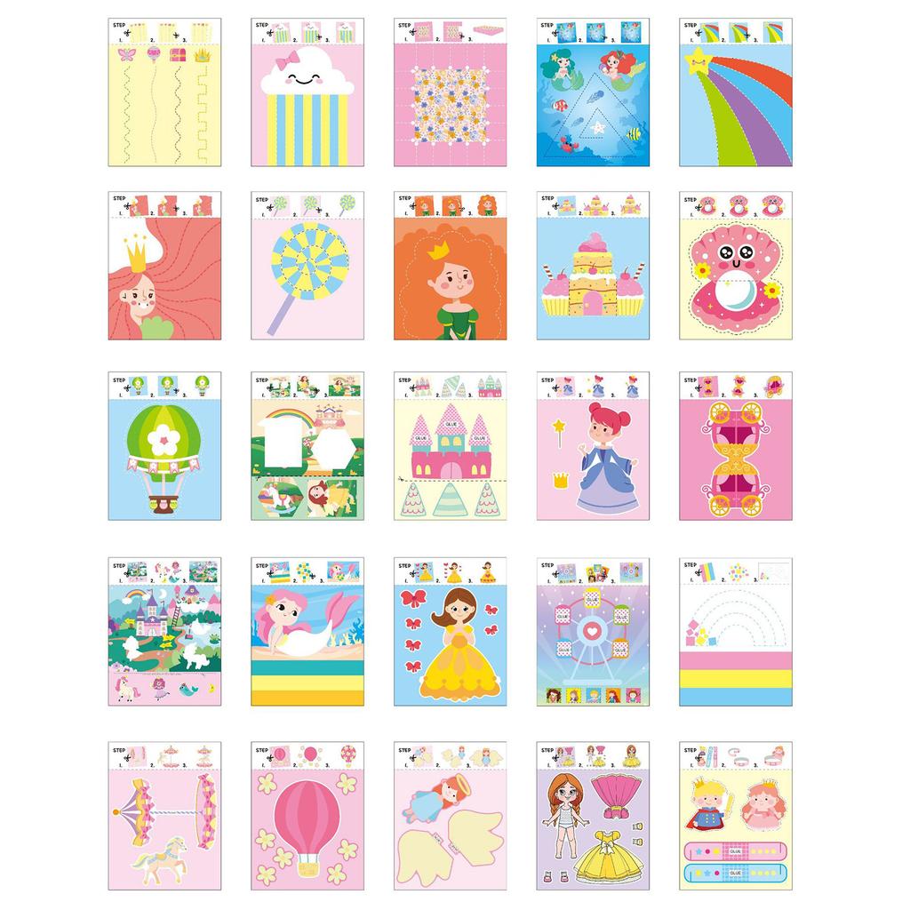 Kids Cutting Set for Creative Activities, DIY Scissor Skills for Children