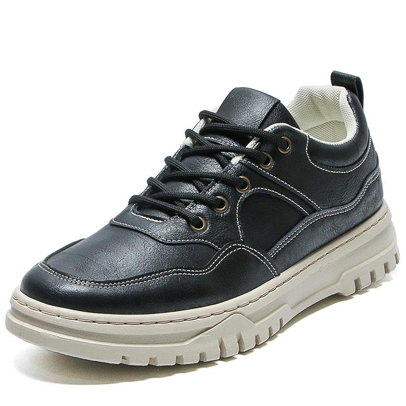 Модная мужская кожаная повседневная обувь — фото 3