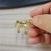 Cute Red Dripping Oil Zodiac Pony Brooches Versatile Animals Horse Corsage Pins Clothing Accessories  Year'S Day Gifts