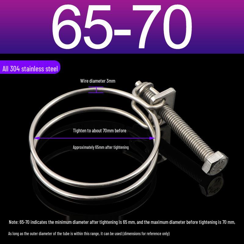 Stainless Steel Double Wire Hose Clamp Set