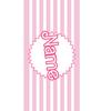 1PC Striped Beach Towel Custom Name Personalized Pool Towel Holiday Birthday Gifts For Women Girls Quick-Drying Bath Towels