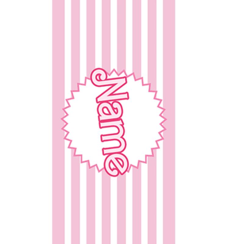 1PC Striped Beach Towel Custom Name Personalized Pool Towel Holiday Birthday Gifts For Women Girls Quick-Drying Bath Towels