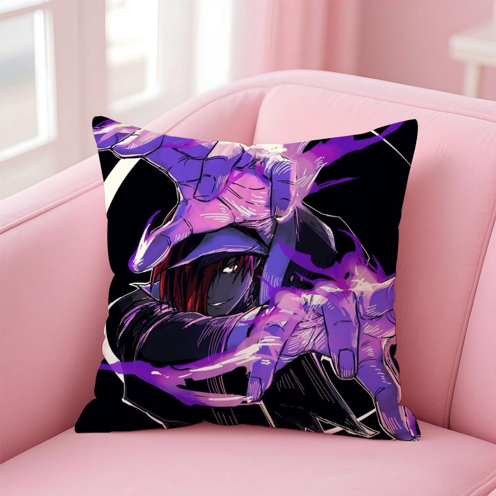 Classic Fighting Japanese Game TThe King of FFighterS Cushion Cover Pillow Case Soft Skin Friendly Fabric  Concealed Zipper