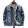 Men's Plus Size Thick Denim Jacket Windproof Warm Casual Top