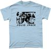Camiseta Espaço Sólido 801 Museu de Música Retrô Eletrônica Anos 80 Ficção Científica Som Kraftwerk