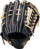 ZETT Winning Road Softball Black X Pastel Brown Size 8 Glove, All-Around, Left-Handed Throw, (1932), (BRGB33540F)