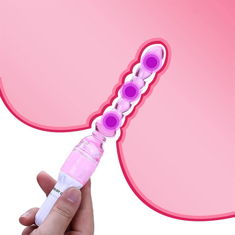 Odbyt podwórkowe koraliki kulki analne długi korek analny z wibrującą prostatą masaż korek analny zabawki erotyczne dla kobiet mężczyzn produkty dla dorosłych
