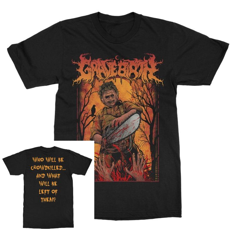 Gravebirth Leatherface TShirt Street Style Loose TShirt Print Round Neck Summer Top Relaxed Fit Casual Shirt S