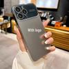 iPhone17 Pro Max Frosted Electroplated Case with Full Lens Protection