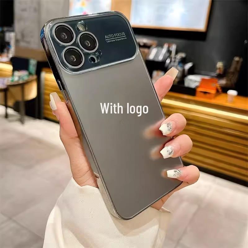 iPhone17 Pro Max Frosted Electroplated Case with Full Lens Protection
