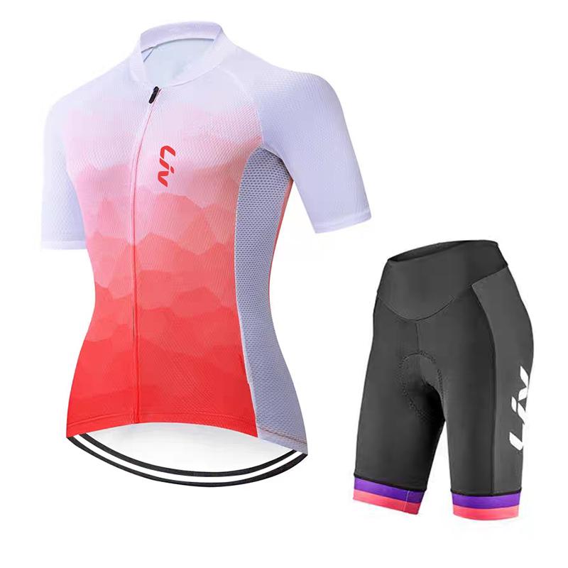 2026 Summer Cycling Suit Set Women's Road Cycling Sports Shirt Moisture Absorbing Cycling Jersey Cycling Bib Cycling Pants