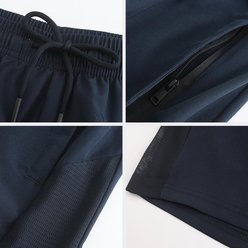 Men's Quick-Dry Breathable Three-Point Running Shorts for Summer Fitness