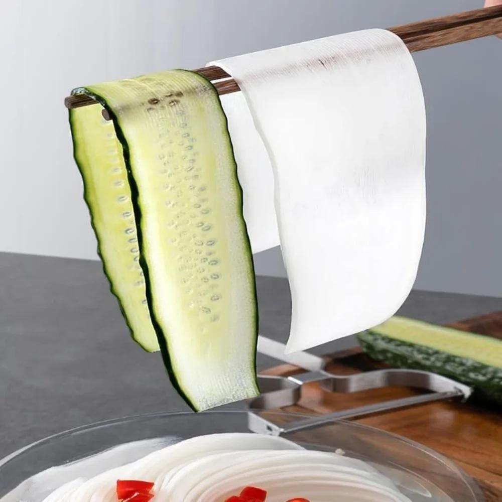 Rustfritt Stål Skrellekniv Reddikskjæring Store Tynne Skiver Potetskreller Grønnsakskutter Kjøkkenmatlagingsutstyr