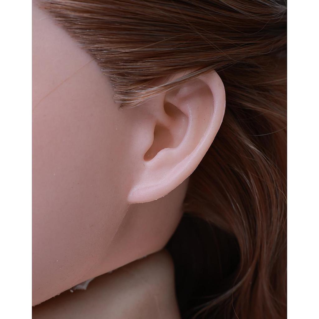 100% Silicone Sex Doll Head Standard Wig Suitable for 130-180CM Solid Dolls Body M16 and Standard Bolts 2 Connection Methods GJ-ZP003